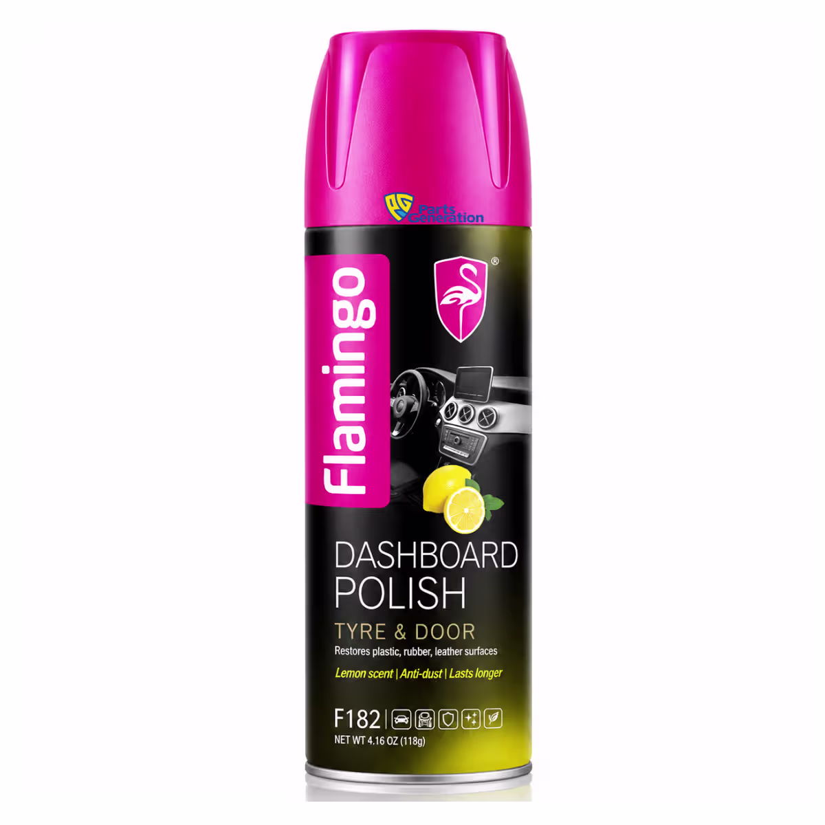 FLAMINGO DASHBOARD POLISH LEMON 450ML